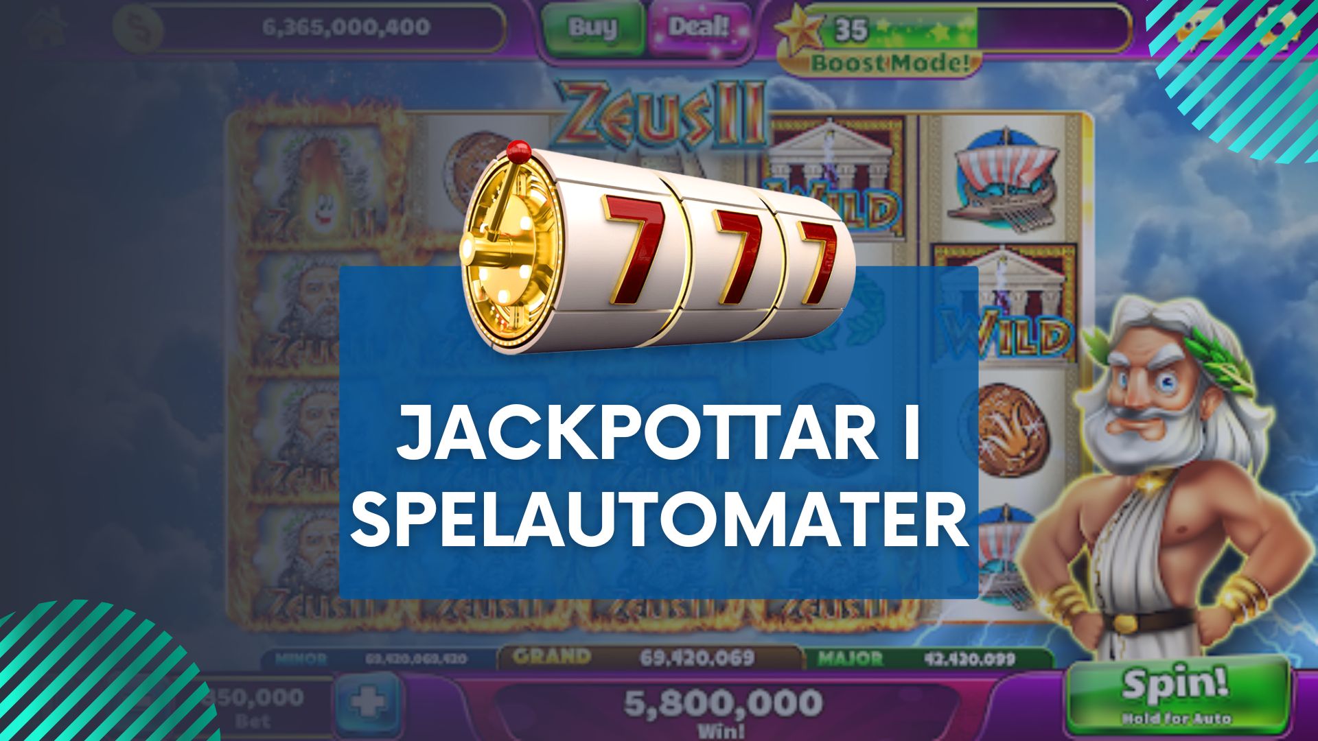 Vinn stora jackpottar med spelautomater på nätet i Sverige