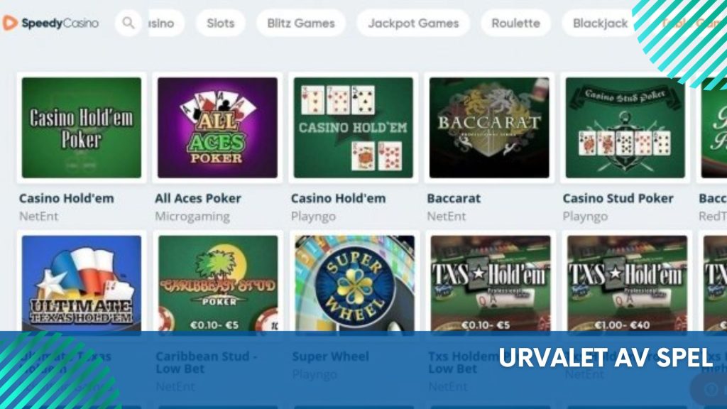 Urvalet av spel
